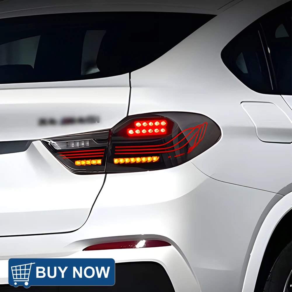 لسيارات BMW X4 F28 2014-2018 مجموعة المصابيح الخلفية للسيارات ترقية تأثير بدء التشغيل سيارة LED غاسل المصابيح الخلفية أدوات الملحقات