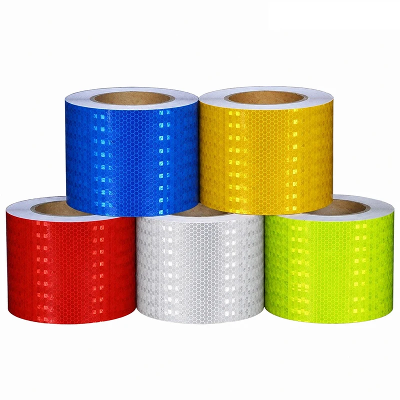 5cm width Reflective Tape 1/3/5/8m Safety Warning Sticker Reflector Protective Tape Strip Film for Trucks Auto Motorcycle Van