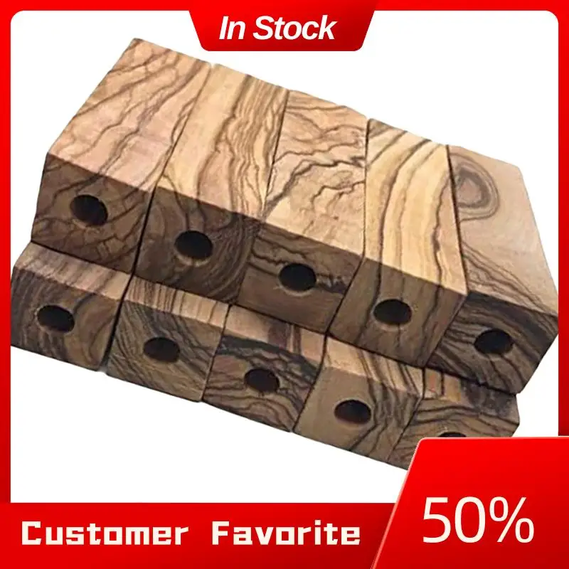 AT03 Top Olive Wood Short Pen Blanks, 10Pieces Pre-Drilled 7Mm, 2.5 X 0.75 X 0.75 Inches