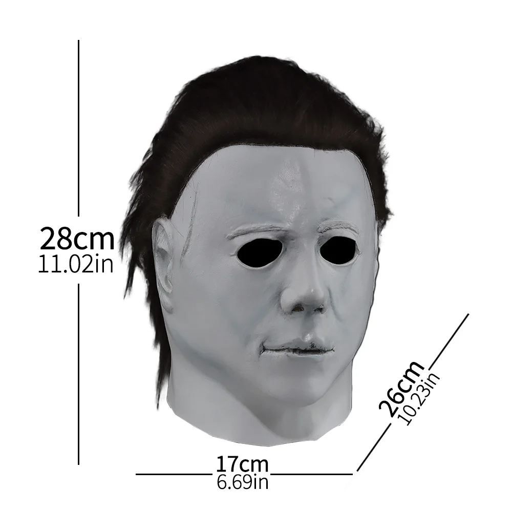 1978 Michael Myers หน้ากากคอสเพลย์สยองขวัญปีศาจ Killer Latex หมวกนิรภัย Carnival Masquerade Party เครื่องประดับชุด
