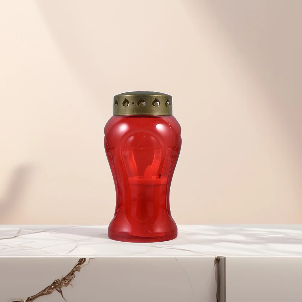 3 個の電子キャンドル LED 炎のないちらつき屋外防水墓地記念用精神的な教会礼拝のための献身的な