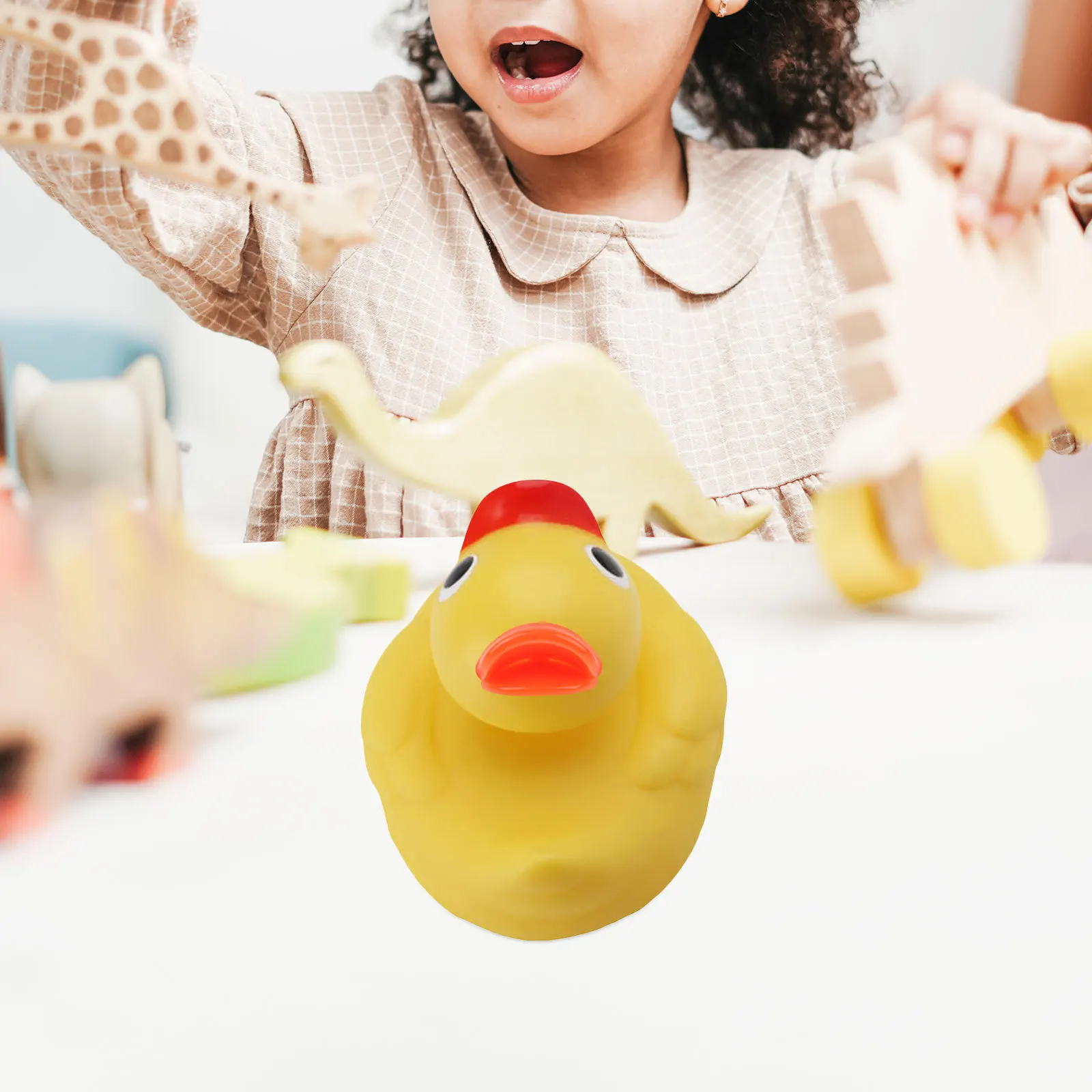 20 stks Eend Mond Accessoires Plastic Diy Craft Kit Veilig Milieu Mini Decor Schroefdraad Ontwerp Realistische Lip Rand Insert Onderdelen