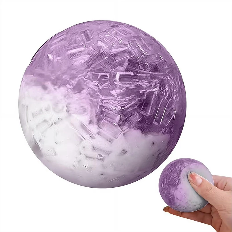 Weicher Eiswürfel-Quetschball aus TPR, formbar, Stressabbau-Spielzeug, Kristall-Eis-Bruch-Sensorik-Fidget-Spielzeug gegen Stress und Angst – Detail 1