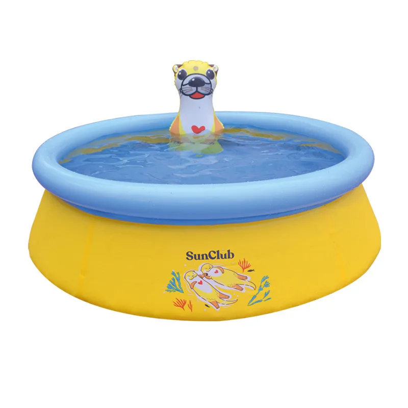Round Inflatable Frame Pool Durable PVC Support Foldable Portable Outdoor Backyard Kids Family Quick Setup Summer Hot Tub view 3