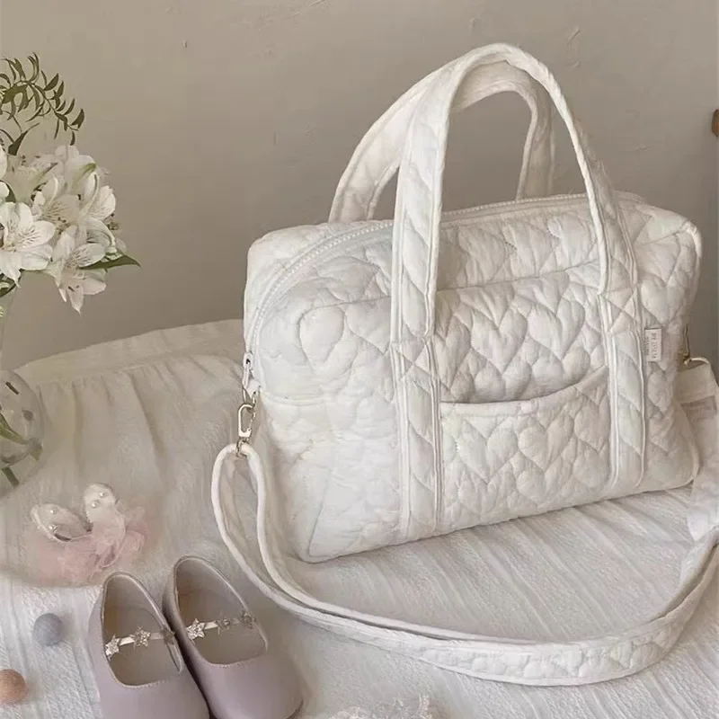 Nuevo bolso coreano para mamá, bolsa de almacenamiento de algodón acolchado de gran capacidad, bolso de mamá, bolso multifuncional de moda, Diagonal