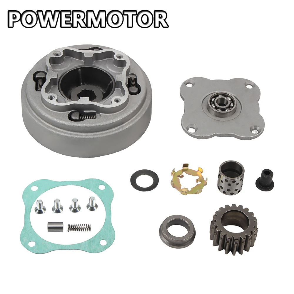 Motorcycle Manual Clutch Assembly Kit 52.4mm For Lifan 125cc LF125 Neutral Horizontal Kick Starter Engines Pirt Bike