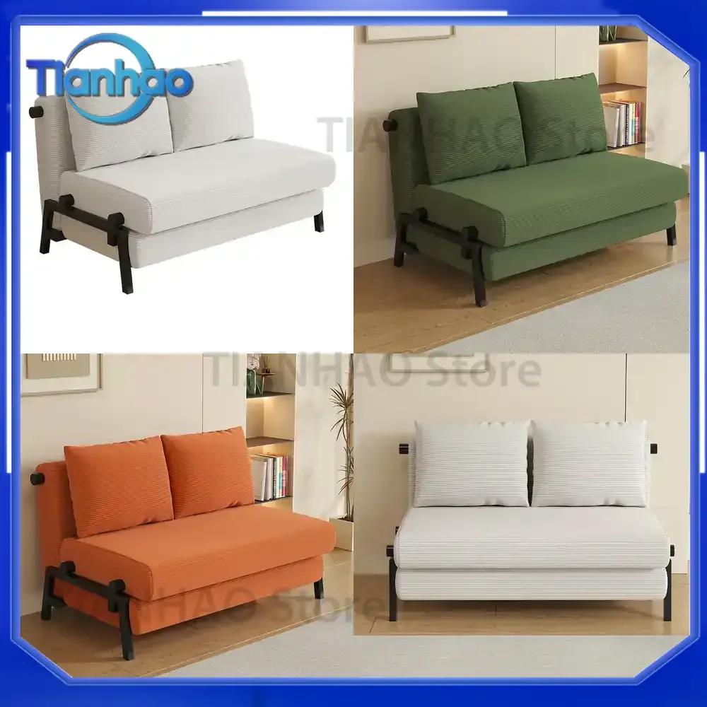 Folding Sofa Bed for Dual-Purpose Multi-Functional Push-Pull Use Household Living Room Balcony Single Retractable Integrated