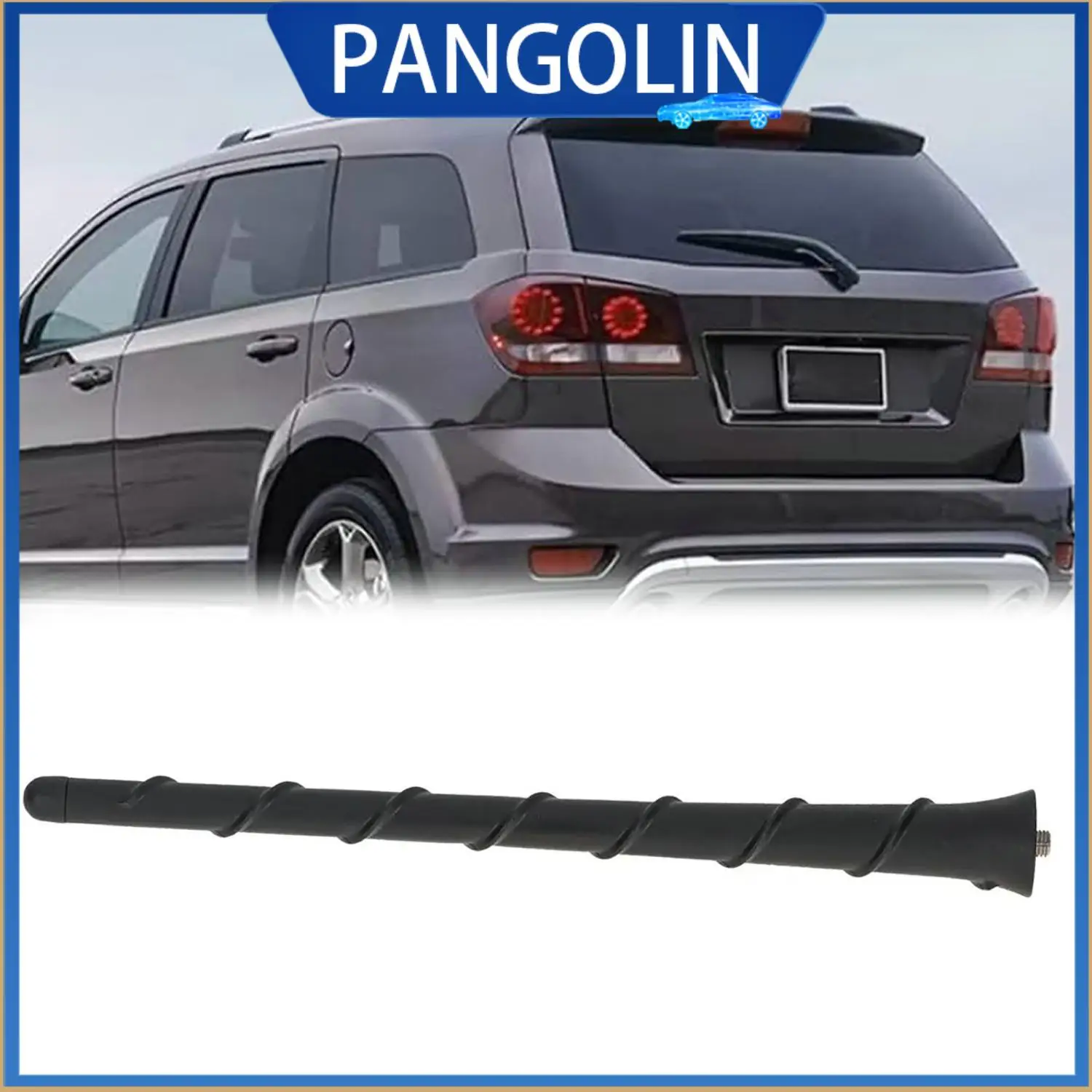 

PANGOLIN 7 Inch Black ABS Antenna Mast Compatible with Jeep Grand Cherokee Dodge Durango 2009 2022 Models OEM 68297936AA