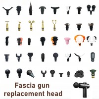 Various 15-16MM Fascia Gun Massage Heads Silicone Pain Soft Head Leg Muscle Relaxed Shoulder Fitness Equipment Replacement BallS