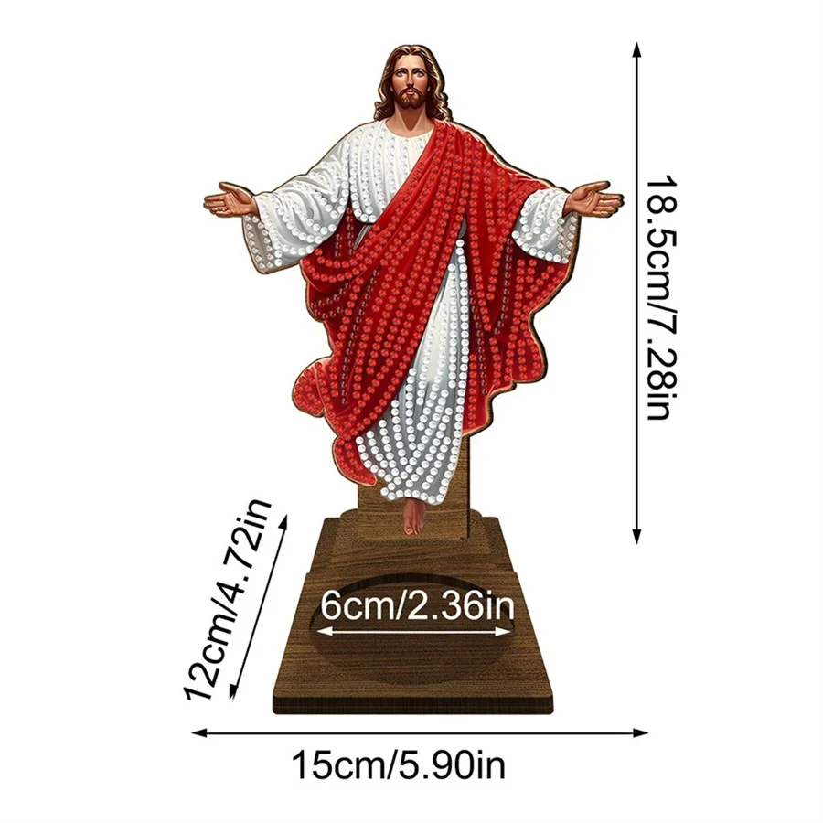 Jesus candle holder Halloween holiday gift Diamond Painting Kits Drill DIY Crystal Rhinestone Mosaic Art Craft Home Decor