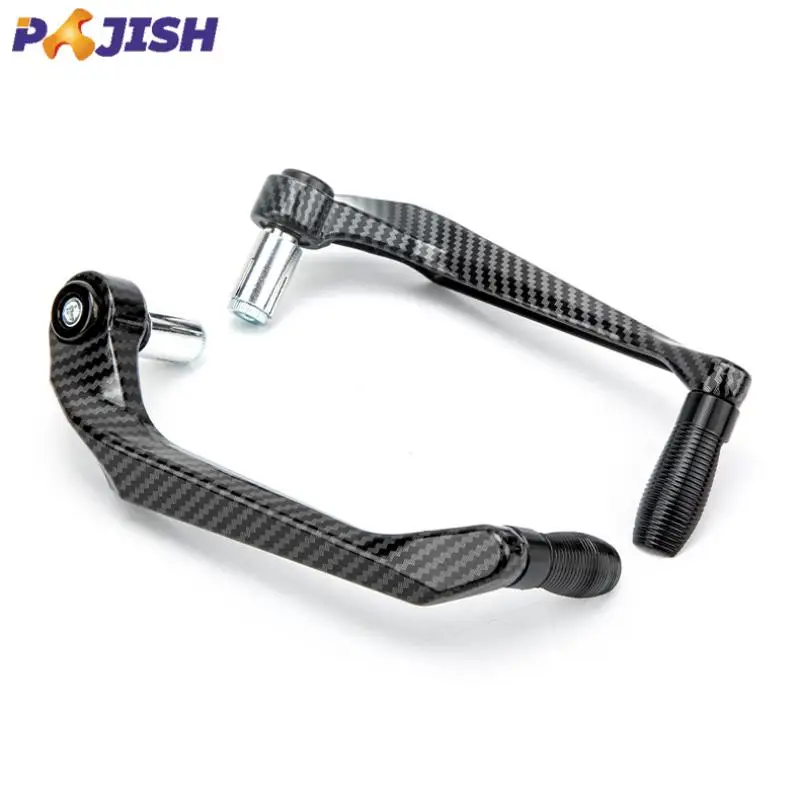 2PCS Carbon Fiber CNC motorcycle Clutch Brake Handle Bar Lever Protectors Set Universal 7/8