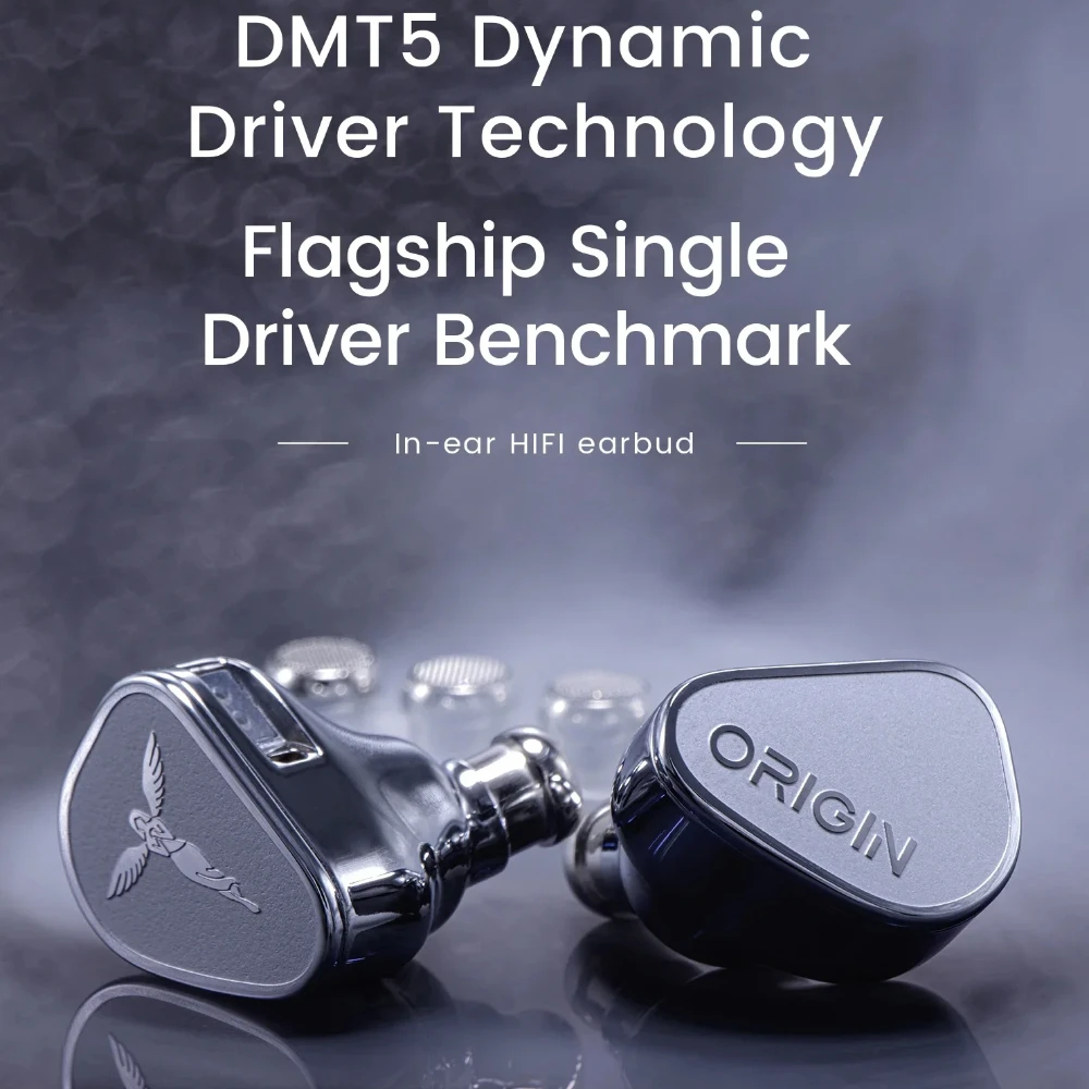 

TANCHJIM Origin DMT5 Dynamic Driver HiFi In-Ear Wired Earphones Diaphragm IEMs Monitor Headphone with 0.78 2Pin Detachable Cable