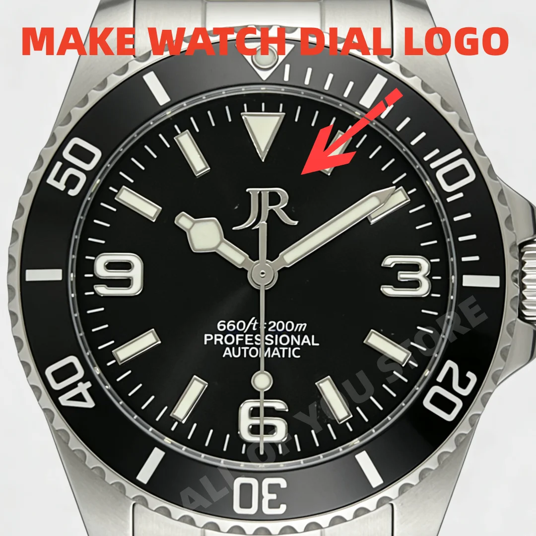 28.5mm Metal Custom Watch Dial Sticker Self-Adhesive Gold/Silver Label Small Brand 3D Logo Emblem for Personalized Mechanical Wr