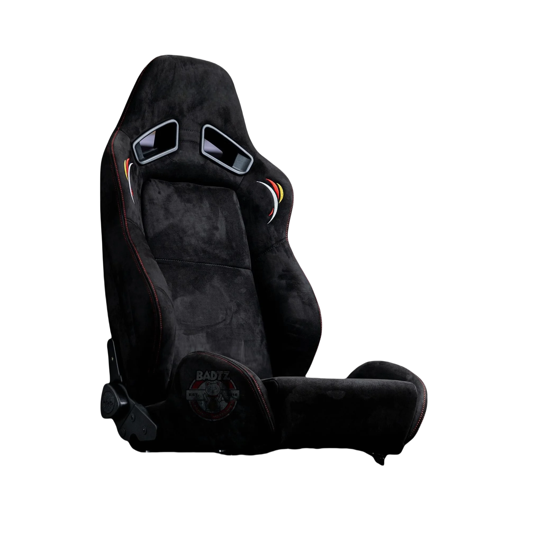 

Гоночные сиденья 1052 2024: Хит продаж, черные, из ПВХ с особой строчкой, универсальные, регулируемые, кожаные