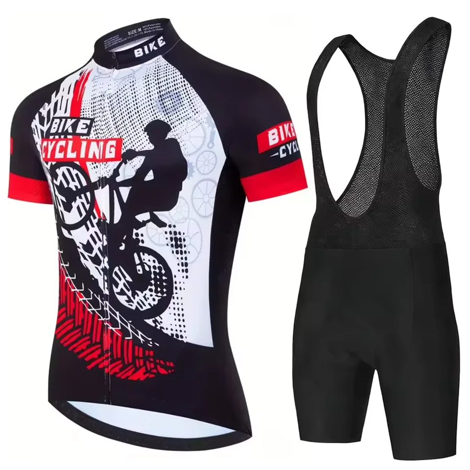 2026 Sommer-Radtrikot-Set für Herren in Leuchtfarben MTB Kurzarm-Radkleidung Mountainbike-Bekleidung Ropa Ciclismo Uniform – Detail 4