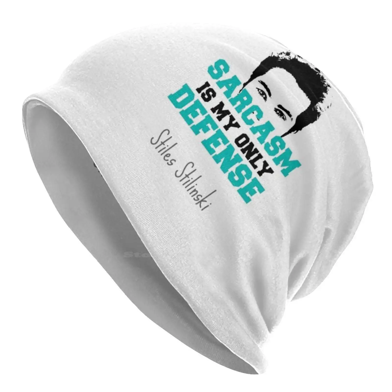 Teen Wolf Stiles Stilinski Knitted Hat Warm Beanie Outdoor Caps Teen Wolf Tv Stiles Stilinski Dylan Obrien Quote Sarcasm Blue