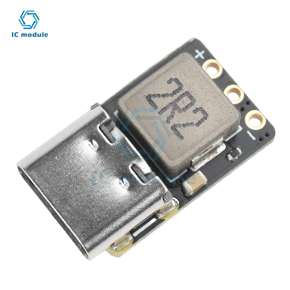 2S 3S 3.7V Step up Li-ion Battery Fast Charging Module mini Type-C Boost Converter High Power QC Fast Charging