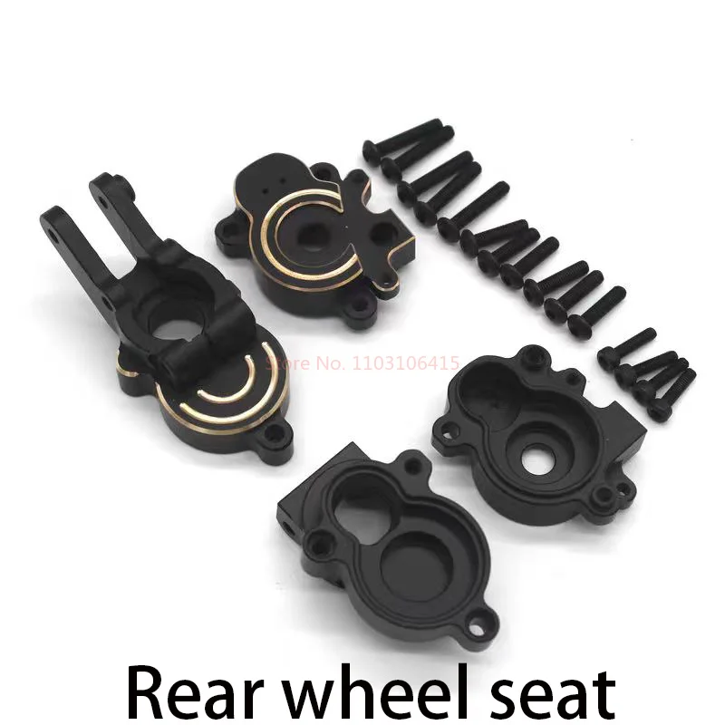 Yikong yk4107 Modernizacja akcesoriów metalowych Pancerz podwozia Przeciwwaga Drążek kierowniczy Przednie tylne osie Auto Logos