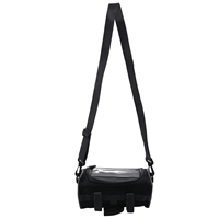 A37Q-2X Outdoor Bicycle Handlebar Bag Mountain Bike Press Screen Mobile Phone Head Bag Outdoor 5L Multifunctional Bag (Black)