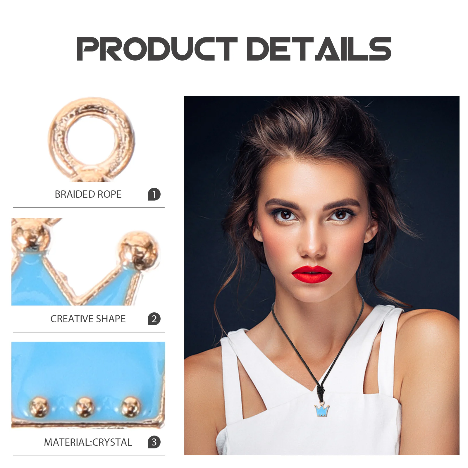 

40Pcs Alloy Crown Charms Metal Pendant Earrings Bracelet Necklace DIY Jewelry Making Light Weight Craft Accessories