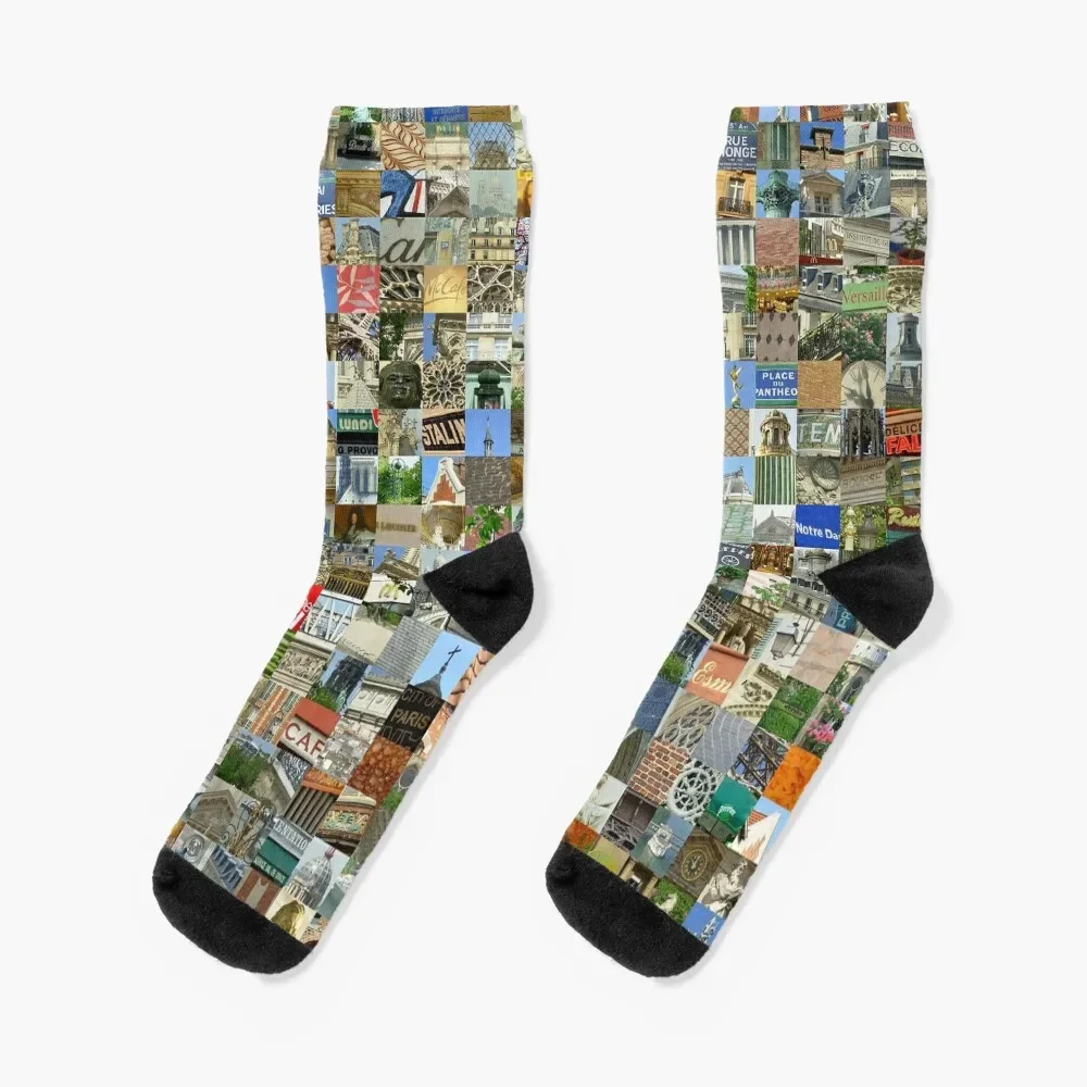 Paris, France Socks Thermal man winter colored Male Socks Women's