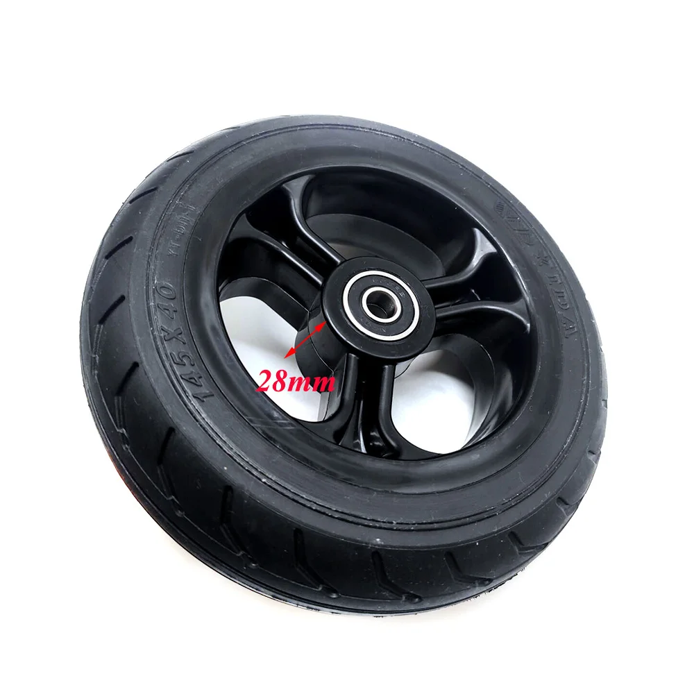 Electric Scooter 145x40 Solid Tyre Wheel for Fast Wheel F0,Jackhot Carbon Fiber Scooter Solid Tire with Plastic Rim