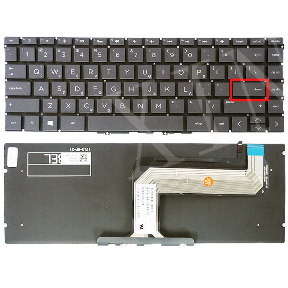 Greek Backlit Keyboard For HP Spectre 13-AK L39700-041 M04174-041 L38709-211 L38709-BB1