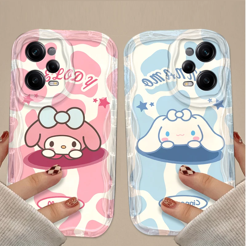Funda bonita My Melody Cinnamoroll para Xiaomi Redmi A5 A4 A3 A3X A2 A1 Plus 13X Redmi K80 K70 K70E K60 Ultra K60E K50 K40 K40S K30