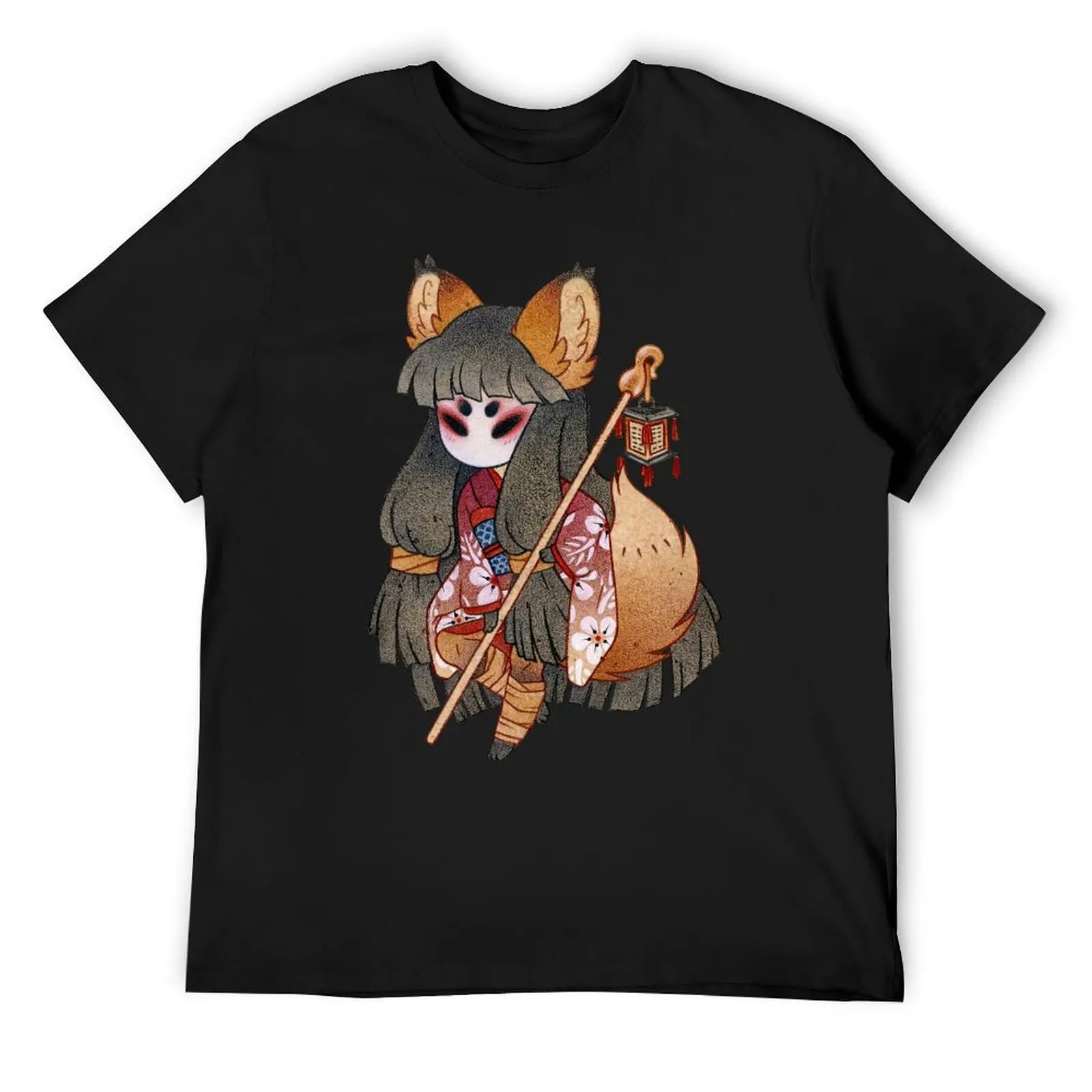 Mysterious Fox Girl - Kitsune Yokai TeaKitsune T-Shirt graphics man t shirt anime stuff mens t shirts pack