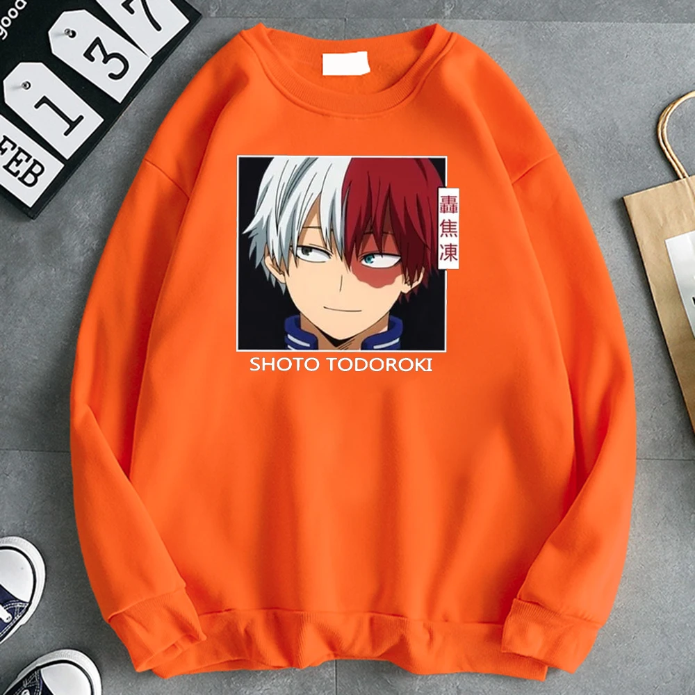 

Hoodieshoto Todoroki Anime Japan Anime Printed Hoody For Men Oversize Fashion Pullover For Men Harajuku Hip Hop Hoodies Man