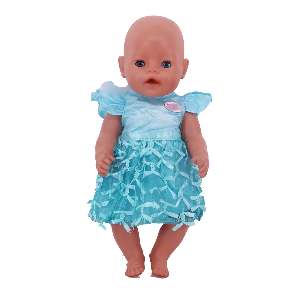 Doll Clothes Cute Dress Man 's Suit For 43cm Baby Reborn&18inch Girl American Doll Accessories Our Generation Baby Girl' Clothes