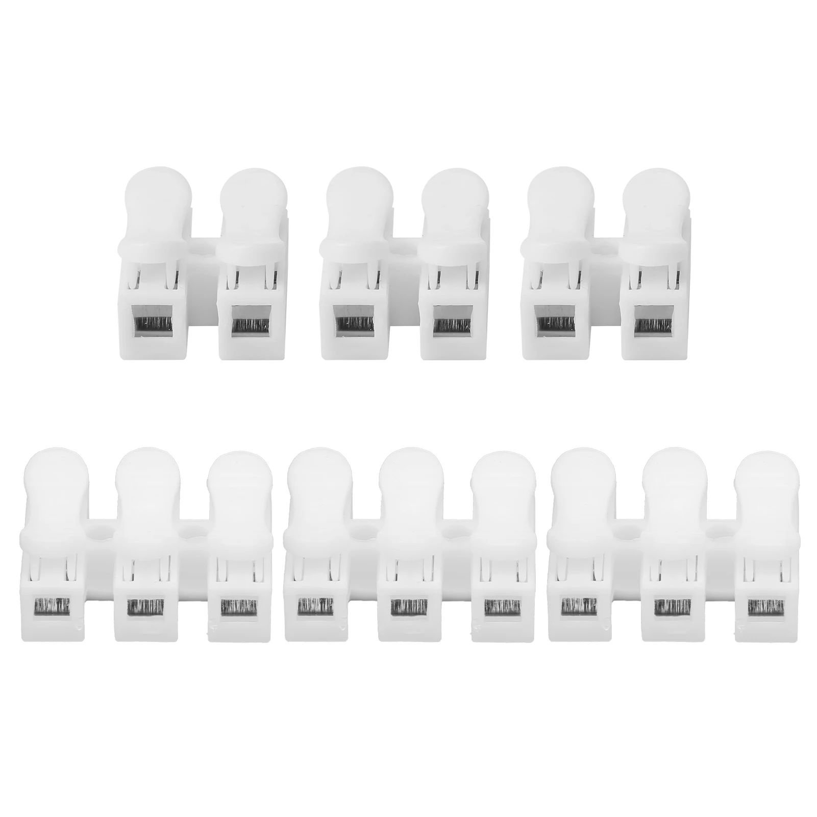200Pcs Quick Connector Cable Clamp Terminal Block Wire Press Spring Industrial Supplies