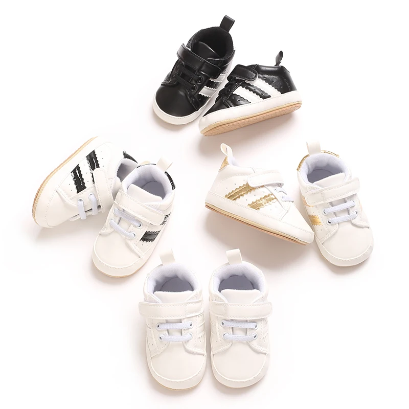 Classics Rubber bottom anti slip Baby Casual Walking Shoes for 0-1Years Toddler Baby Boys and Girls Baby Sports Sneakers