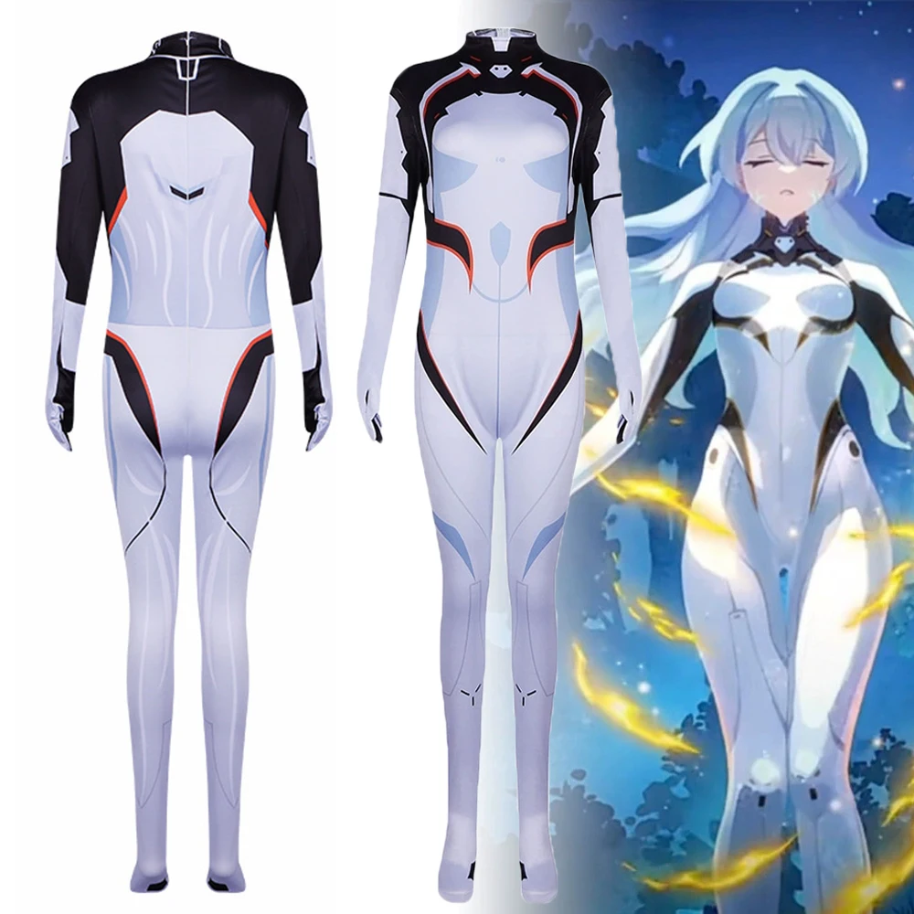 

Game Honkai Star Rail Firefly Cosplay Bodysuit Costume Women Battle Suit Leotard Halloween Jumpsuit Clothes Outfit