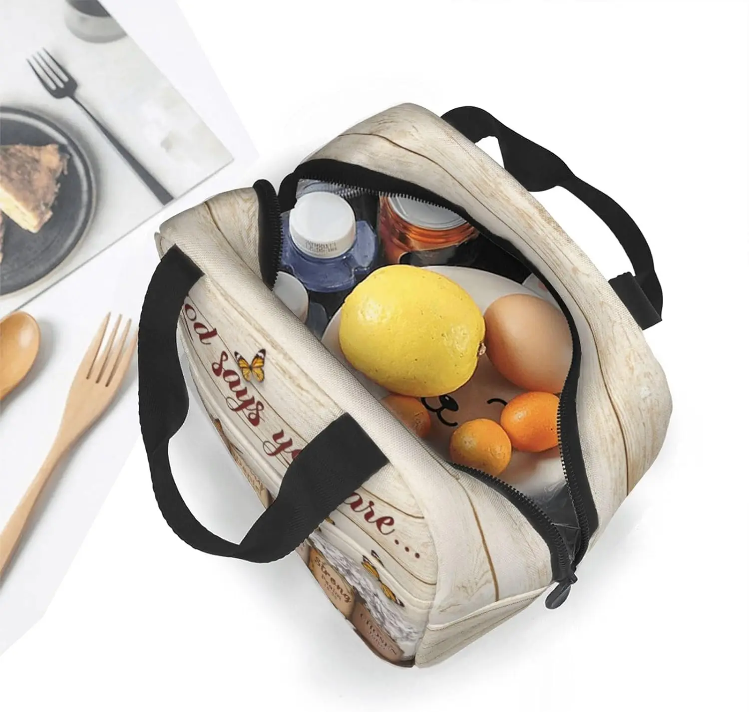 พระเจ้าบอกว่าคุณคือกระเป๋าใส่อาหารกลางวัน กระเป๋าใส่อาหารกลางวันสำหรับผู้หญิง ข้อความในพระคัมภีร์ตามหลักศาสนาคริสต์ กล่องอาหารกลางวันข้อความในพระคัมภีร์ของพระเยซู