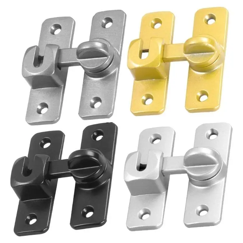 652F Sturdy Aluminum Alloy Without Perforated Pin Door Lock Suitable for Renters and Hotels Easy Installation Designs