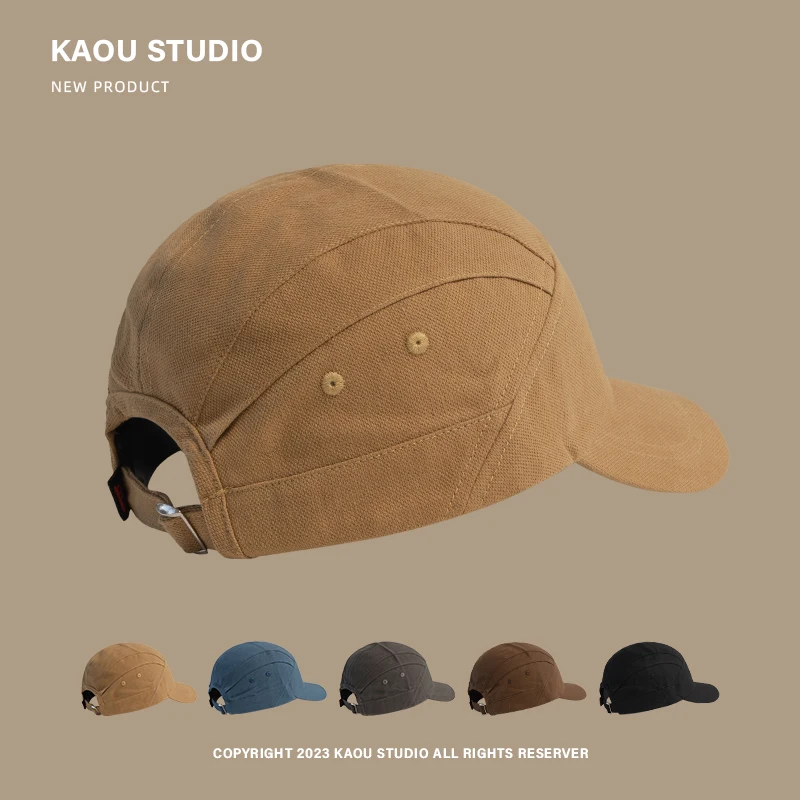 

Hat Men's and Women's Personalized Solid Color Peaked Cap Japanese Style All-Matching Fashion Four Seasons Baseball Cap