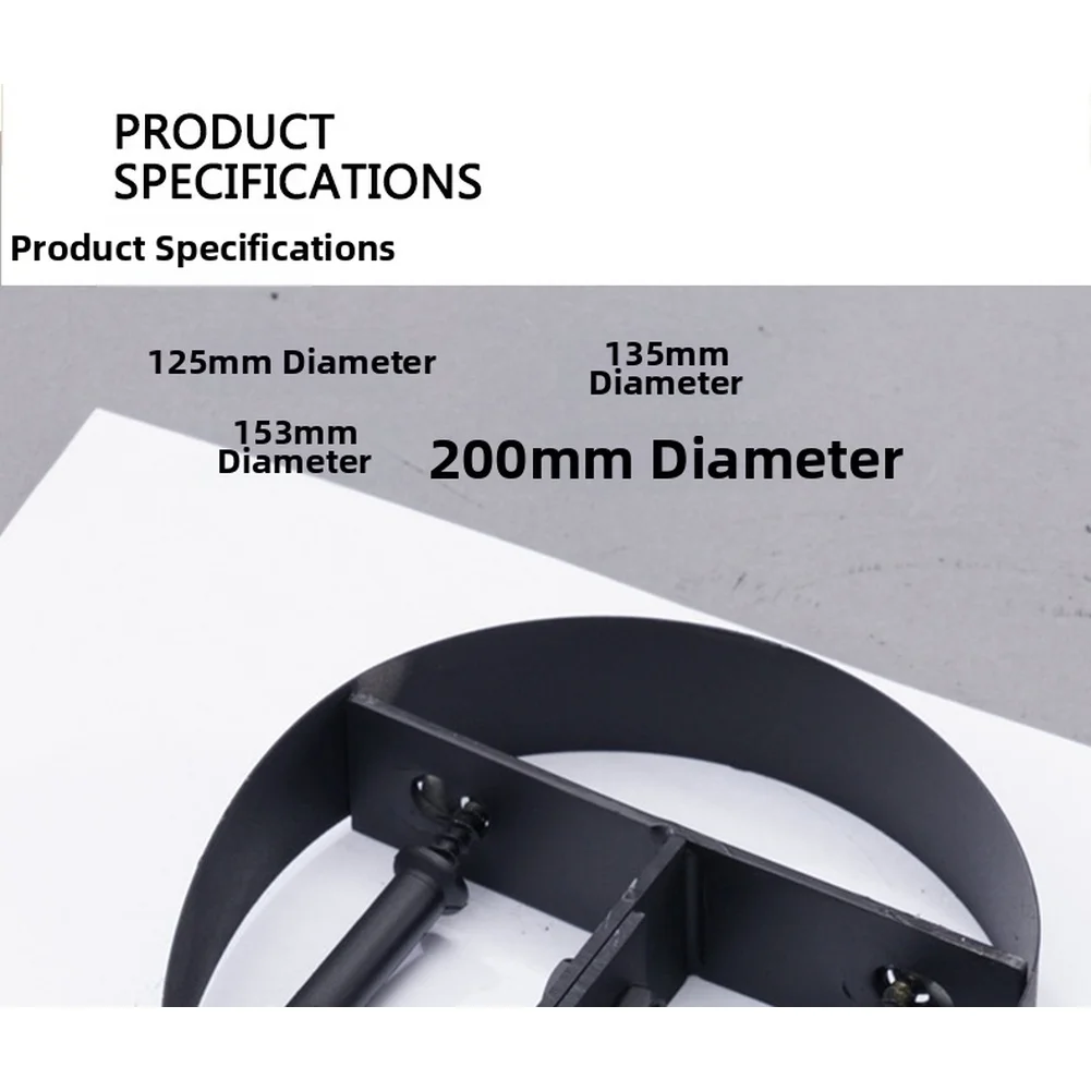 Stainless Steel Telescopic Chimney Support Bracket Adjustable Clamp For Wall Hanging Boiler Stove For Exhaust Pipe 125-200mm