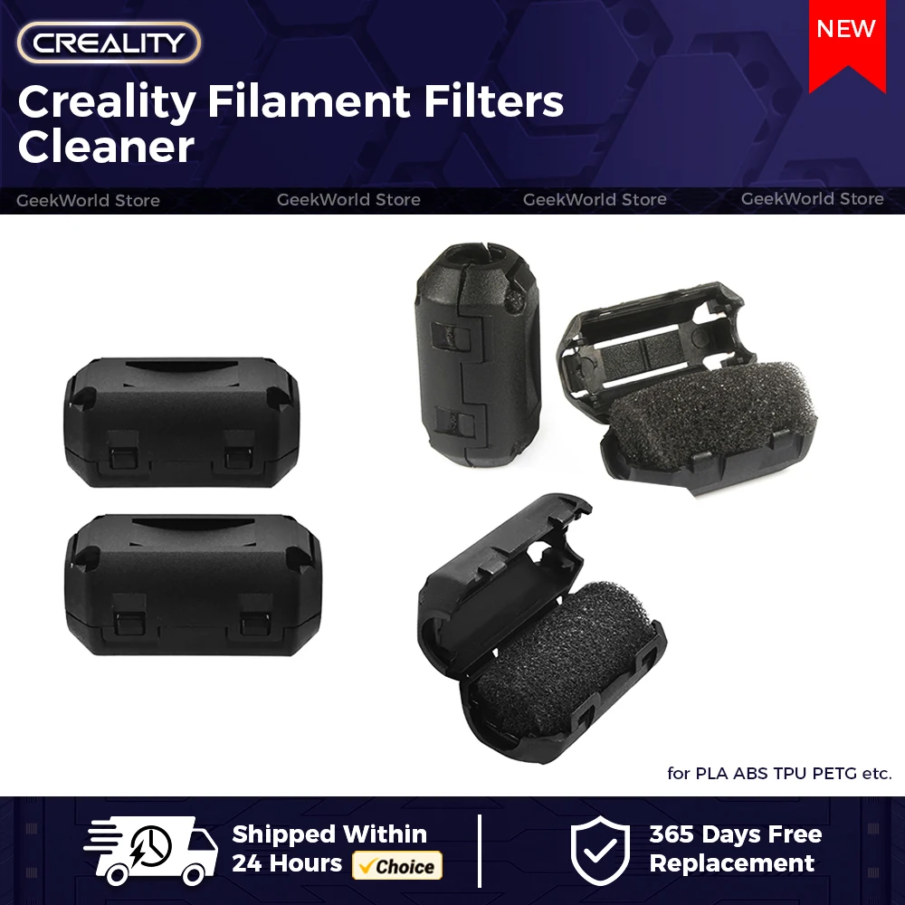 

Creality Filament Filters Cleaner Blocks Dust Removal Anti-static Wiped Off Debris Nozzle for PLA ABS TPU PETG 3D Printer Parts