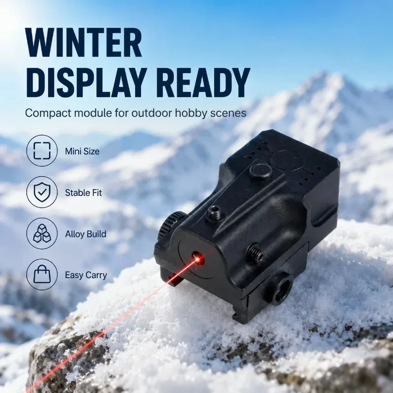 Rail‑Mount Hobby Indicator Ornament, Stable Lock‑in Red‑light Unit for Model DIY Upgrading and Decoration