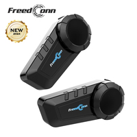 Freedconn Group Motorcycle Intercom Bluetooth Helmet Headset headphones 6 Riders 1000M Moto Waterproof Interphone Ky pro