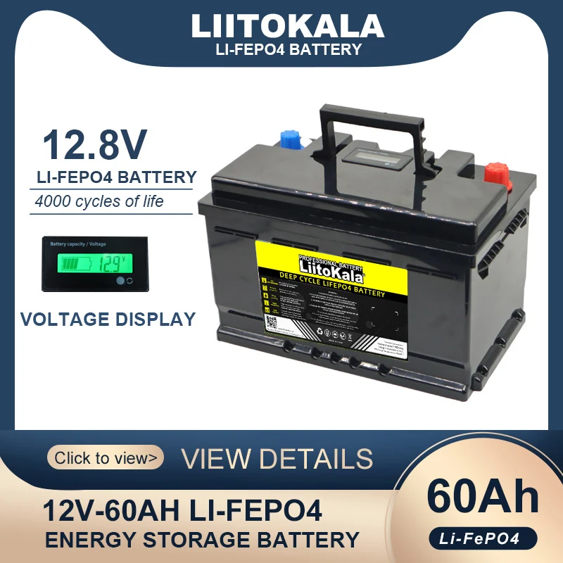 LiitoKala 12.8V 310ah 280ah 120AH LiFePO4 Battery 12V Lithium Iron Phosphate Batteries Cycles Touring car Solar Wind Tax Free