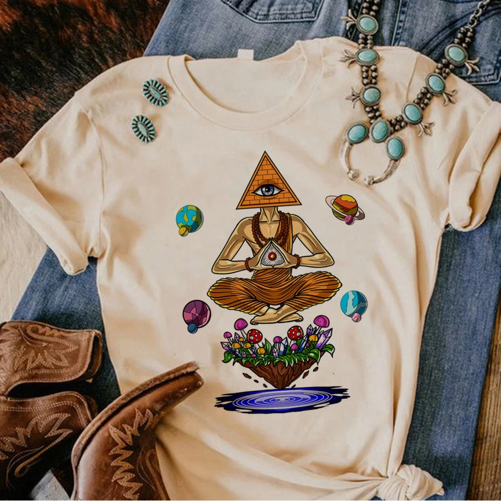 

Magic Mushrooms Alien Psychedelic t shirt women streetwear comic Y2K tshirt girl funny harajuku manga clothes