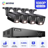 ANNKE 8CH 5in1 5MP Lite DVR HD Video Surveillance System H.265+ With 4PCS Weatherproof Outdoor 2MP Security Camera Home CCTV Kit