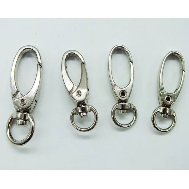 

Wholesale !! High quality 100PCS 38mm / 45mm Alloy Swivel Clasps Snap Key Hooks DIY Key Chain Ring