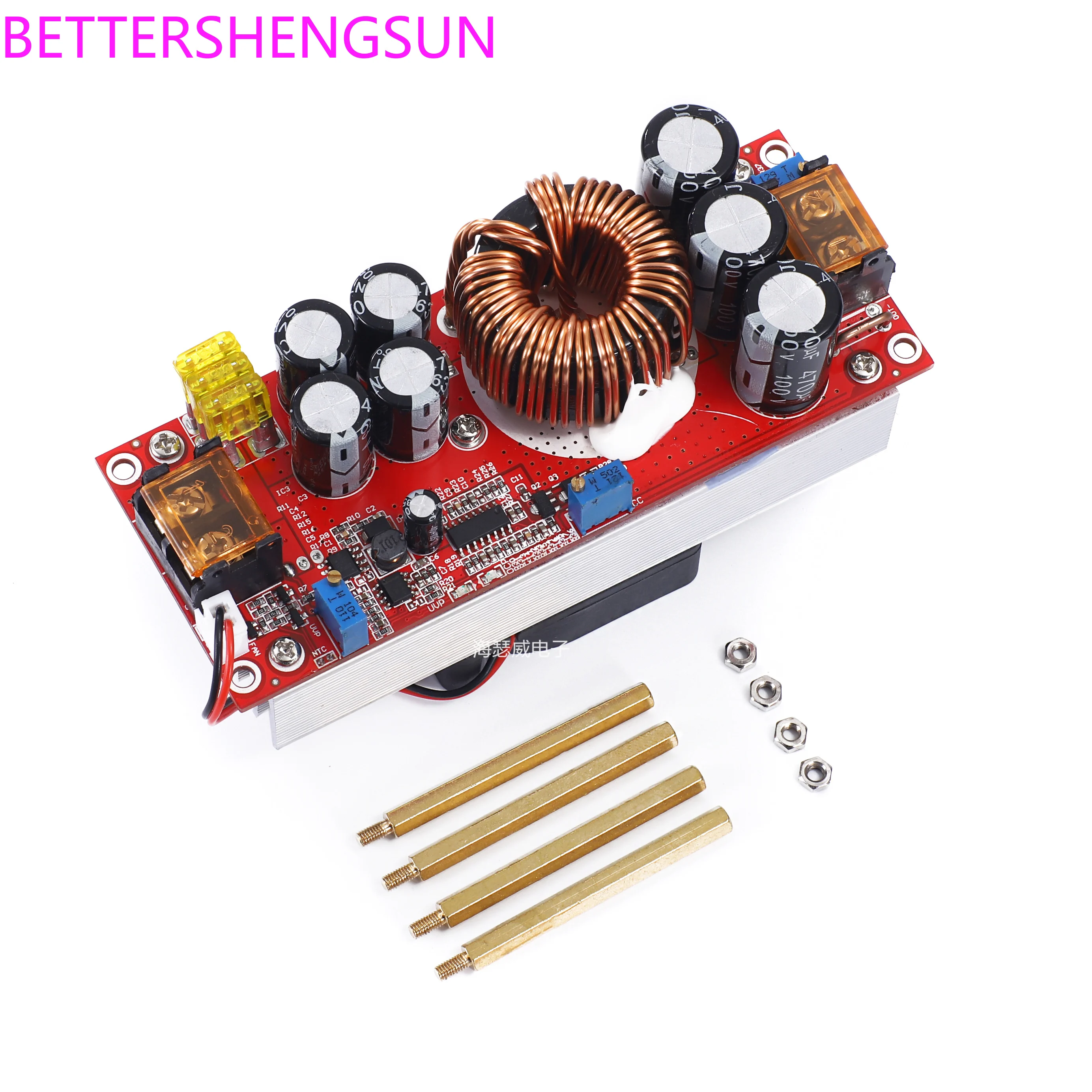 1500W DC-DC Boost Constant Voltage Constant Current Adjustable Power Supply Module 12-60V L 12-90V