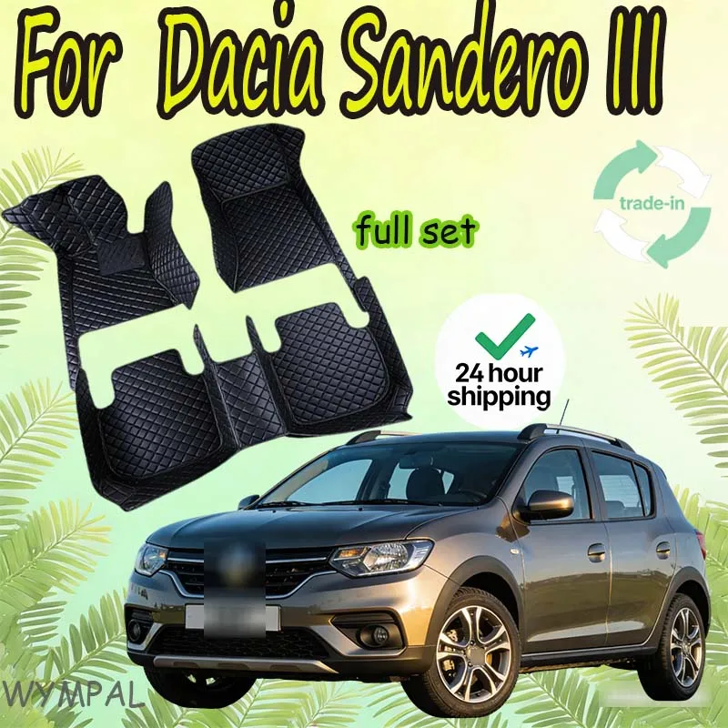 

Car Floor Mats For Dacia Sandero III DJF 2020 2021 2022 Dustproof Car Mats Floor Tapetes Para Carro Car Accessories Interior Set