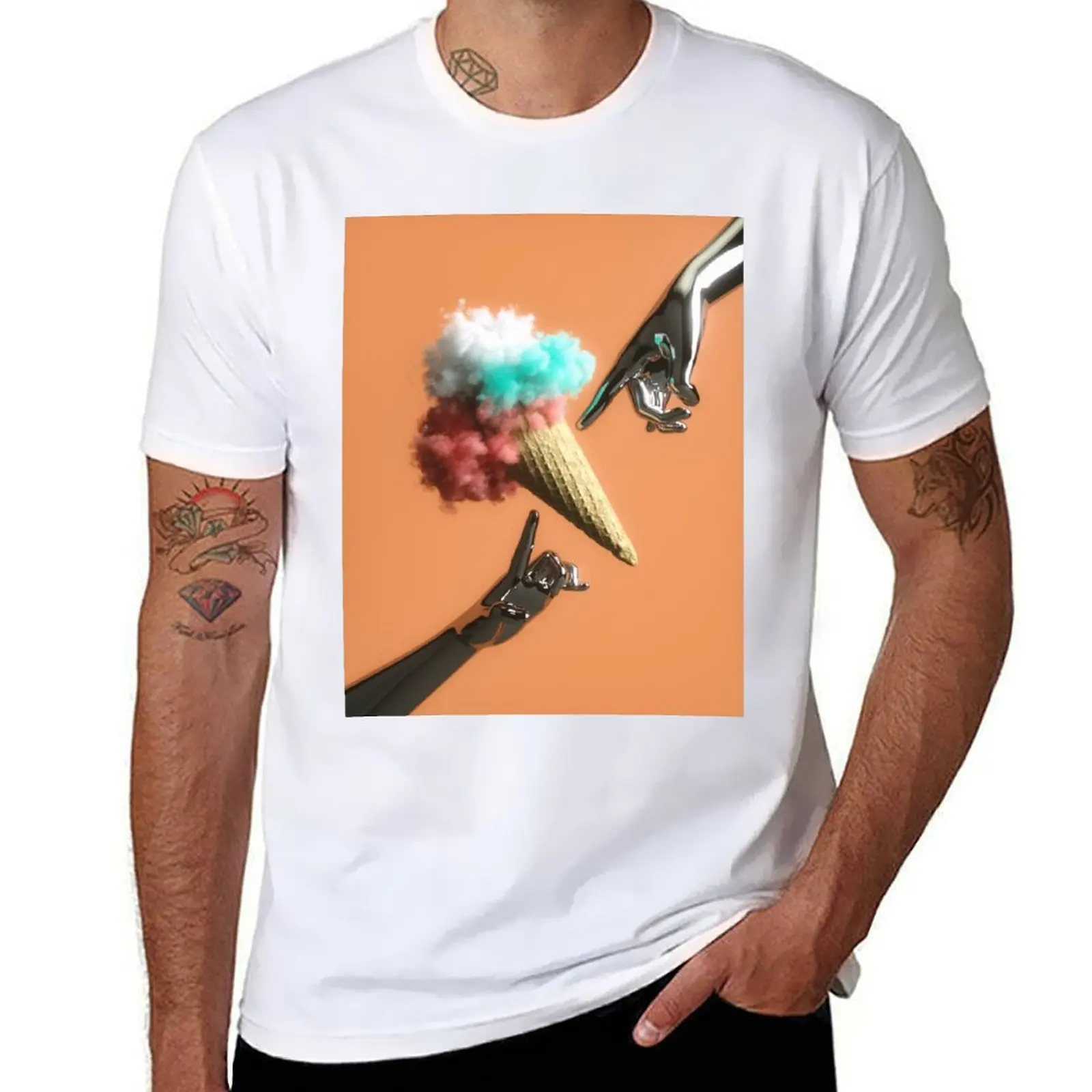

ice cream T-Shirt t shirt custom print t shirt for man man t shirt summer T-Shirt