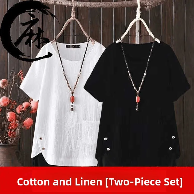 

Loose ort Sve T-irt Women's Slimming Color Versatile Summer New Arrival Korean Sle Casual Wear Big Size