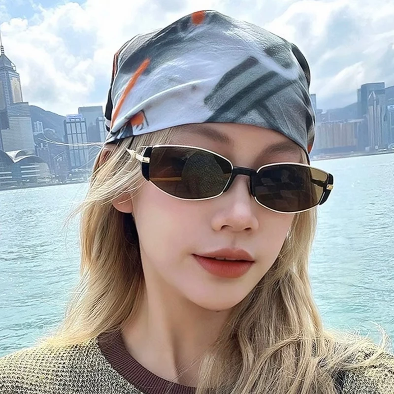 Schutzbrille Neue Ovale Metall Sonnenbrille Mode Männlich Weiblich Marke Designer Sonnenbrille Outdoor Sport Angeln Schutzbrillen